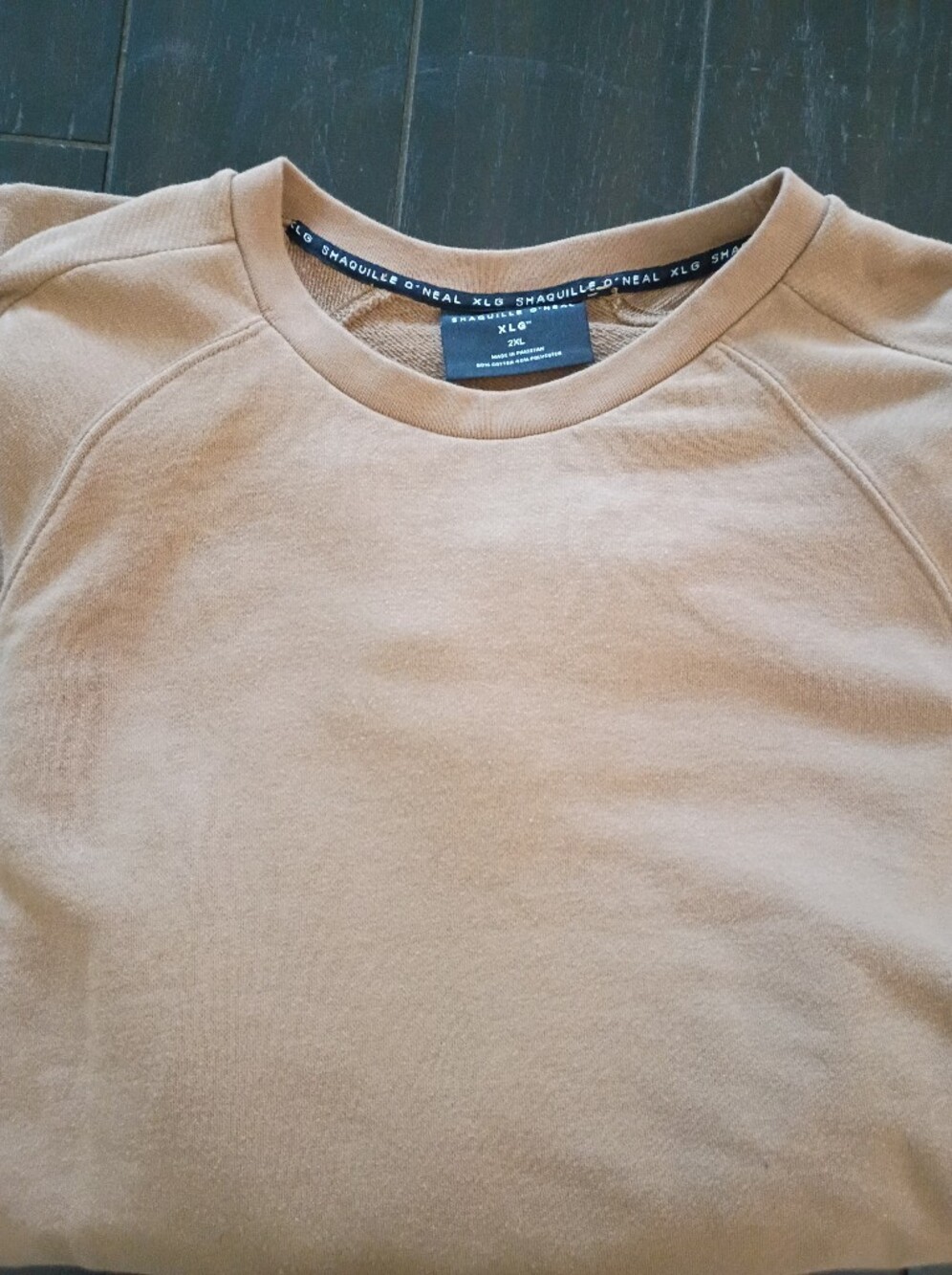 Shaquille O'Neal Men's Hutton Brown French Terry Crewneck Sweatshirt XXL